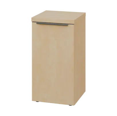 SIN 2 - 4D kancelářská skříň, 1-dveřová, levá, 770x400x400, bříza světlá